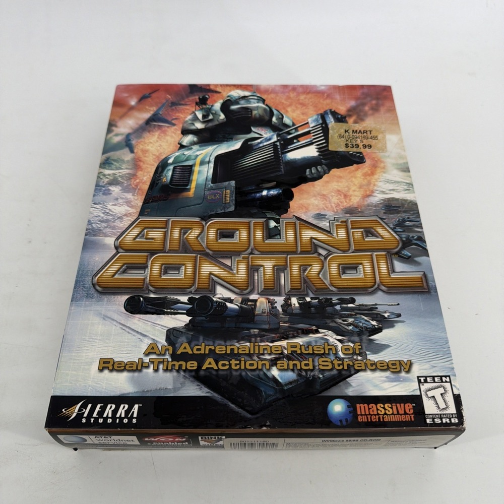 Ground Control PC CD-Rom Big Box COMPLETE Vintage 2000